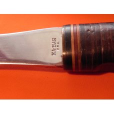 Vintage Used Ka-Bar Camping / Hunting Hatchet With Leather Sheath / Cover Vintage Used Ka-Bar Camping / Hunting Hatchet With Leather Sheath / Cover