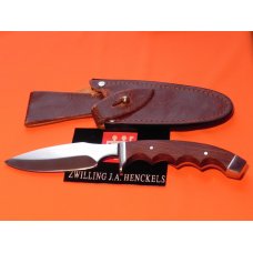 Vintage J A Henckels Zwillingswerk Integral Safari Skinning / Hunting knife w/ Sheath - Mdl# 2111 Vintage J A Henckels Zwillingswerk Integral Safari Skinning / Hunting knife w/ Sheath - Mdl# 2111