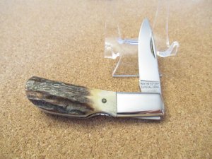 Elk Horn By Taylor Cutlery  Stag Handle Mid Lock Japan 70's