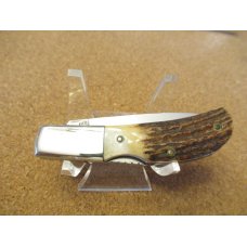 Elk Horn By Taylor Cutlery Stag Handle Mid Lock Japan 70's Elk Horn By Taylor Cutlery Stag Handle Mid Lock Japan 70's