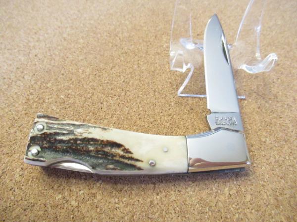 Elk Horn Stag Handle Folding Hunter By Taylor Cutlery  Japan 