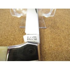 Elk Horn Stag Handle Folding Hunter By Taylor Cutlery  Japan 