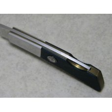 Gerber Portland Oregon Silver Knight by Sakai Japan Checkered Green Lockback Knife Gerber Portland Oregon Silver Knight by Sakai Japan Checkered Green Lockback Knife
