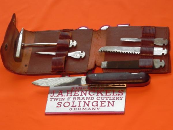Vintage Zwillingswerk, J A Henckels Multi Tool Kit w/ Knife, Hammer, Saw, Screwdriver ++ RARE ONE! Vintage Zwillingswerk, J A Henckels Multi Tool Kit w/ Knife, Hammer, Saw, Screwdriver ++ RARE ONE!