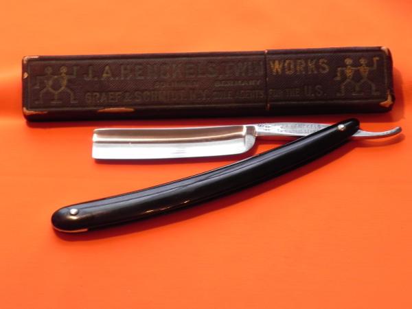 Vintage J A Henckels TwinWorks (Graef & Schmidt -Henckels USA Agent) #18 Straight Razor -NICE One