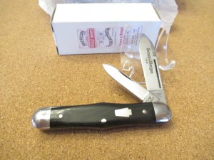 Schatt & Morgan Pattern # 376 Swell Center  2 Blade Jack Black Micarata  1 of 30
