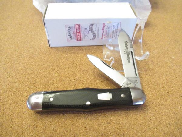 Schatt & Morgan Pattern # 376 Swell Center 2 Blade Jack Black Micarata 1 of 30 Schatt & Morgan Pattern # 376 Swell Center 2 Blade Jack Black Micarata 1 of 30