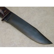 Western Boulder Colo. Stacked Leather WWII Mark 1 Fixed Blade Sheath Knife with Blued Blade Western Boulder Colo. Stacked Leather WWII Mark 1 Fixed Blade Sheath Knife with Blued Blade