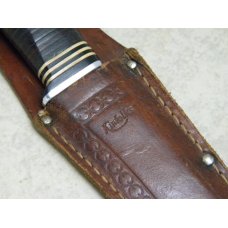 Kinfolks USA K380 Stacked Leather Fixed Blade Sheath Knife