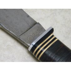 Kinfolks USA K380 Stacked Leather Fixed Blade Sheath Knife