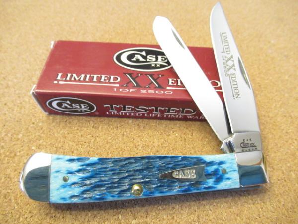 2002 Case XX Limited Edition Carbn Blue Trapper Pattern # 6254 SS  1 of 2500 