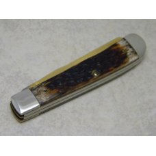 Case USA 1985 Great American Statesman John F. Kennedy 6254 Bone Trapper Knife & Coin in Box Case USA 1985 Great American Statesman John F. Kennedy 6254 Bone Trapper Knife & Coin in Box