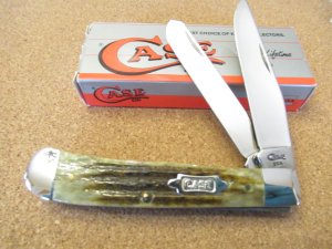 1996 Case XX Green Bone Handle Trapper Pattern # 6254 SS