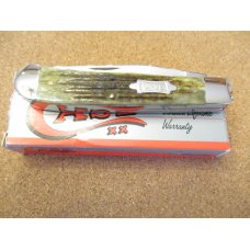 1996 Case XX Green Bone Handle Trapper Pattern # 6254 SS 1996 Case XX Green Bone Handle Trapper Pattern # 6254 SS