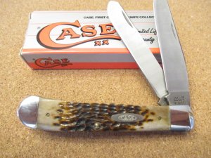 1991 Case XX Brown Bone Handle Trapper Pattern # 6254 SS 