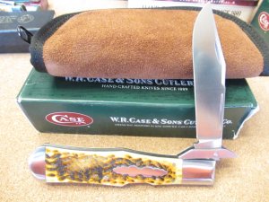 2007 Case XX Toney Bose Antique Bone Swing Guard Lock  Back Pattern TB612007 ATS-34