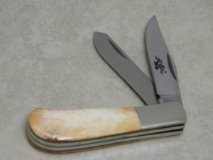 American Blade by Parker Cut. Co. Japan Smooth Bone Eagle Brand AB-18 Small Jack Knife