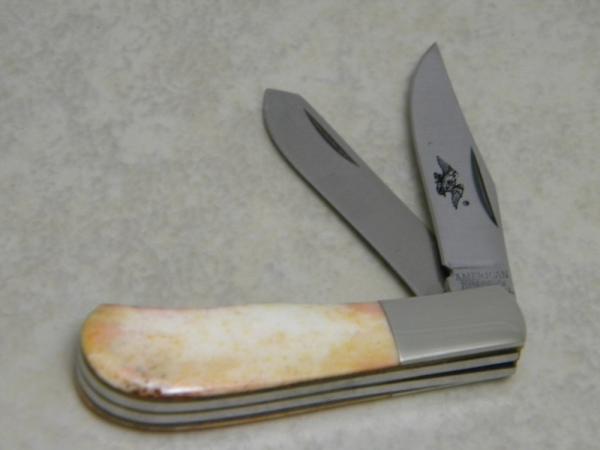 American Blade by Parker Cut. Co. Japan Smooth Bone Eagle Brand AB-18 Small Jack Knife American Blade by Parker Cut. Co. Japan Smooth Bone Eagle Brand AB-18 Small Jack Knife