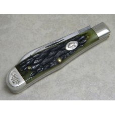 Cripple Creek USA by Bob Cargill Green Bone Dogleg Jack Knife 1985 Indiana Knife Collectors 1 of 20 Cripple Creek USA by Bob Cargill Green Bone Dogleg Jack Knife 1985 Indiana Knife Collectors 1 of 20