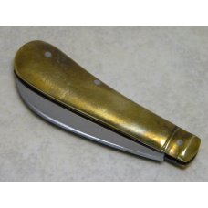 I* X.L. George Wostenholm Sheffield England Brass TYNE Hawkbill Pruning Knife I* X.L. George Wostenholm Sheffield England Brass TYNE Hawkbill Pruning Knife