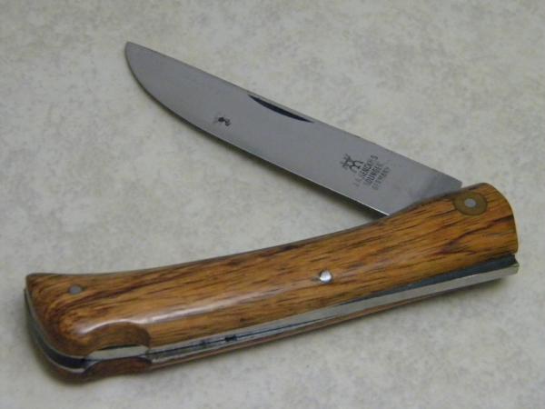 J.A. Henckels Solingen Germany Wood Large Sodbuster Lockback Knife