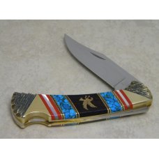 Buck Custom USA David Yellowhorse 112 Ranger Folding Lockback Knife in Box Buck Custom USA David Yellowhorse 112 Ranger Folding Lockback Knife in Box