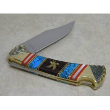 Buck Custom USA David Yellowhorse 112 Ranger Folding Lockback Knife in Box Buck Custom USA David Yellowhorse 112 Ranger Folding Lockback Knife in Box