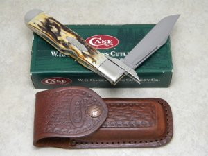 Case Classic USA 1990’s Stag 51050L Big Coke Bottle Lockback Folding Hunter Knife