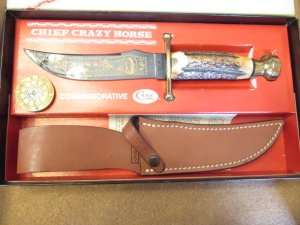 Case XX  Fixed Blade  Chief Crazy Horse Commemorative 