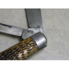 Schrade Cut. Co. Walden NY USA Peachseed Bone Medium Jack Knife c.1903-1948 Schrade Cut. Co. Walden NY USA Peachseed Bone Medium Jack Knife c.1903-1948