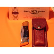 1981 Case xx Shark Tooth Folding Hunter P197 L SSP Knife w/ Sheath, Instructions and Orig Box - NOS 1981 Case xx Shark Tooth Folding Hunter P197 L SSP Knife w/ Sheath, Instructions and Orig Box - NOS