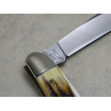Case XX Stainless USA 3 Dot (1977) Stag 52087 SSP Blue Scroll Jack Knife Case XX Stainless USA 3 Dot (1977) Stag 52087 SSP Blue Scroll Jack Knife