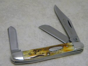 Case XX Stainless USA 4 Dot (1976) Stag 5347 HP SSP Razor Edge Stockman Knife