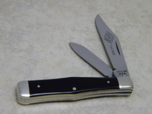 Case XX USA Slick Black 2226 1/2 Coca Cola 75th Anniversary 1905-1980 Coke Bottle Knife 1 of 500