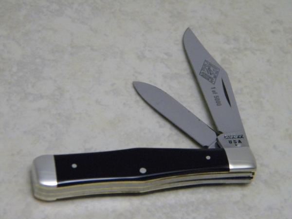Case XX USA Slick Black 2226 1/2 Coca Cola 75th Anniversary 1905-1980 Coke Bottle Knife 1 of 500