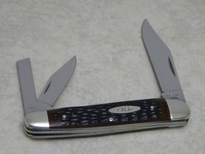 Case XX USA 5 Dot (1975) Jigged Delrin 6380 Large Whittler Knife