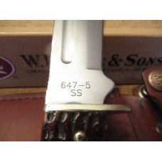 1998 Case XX Chestnut Bone Handle Fixed Blade Pattern # 647-5 1998 Case XX Chestnut Bone Handle Fixed Blade Pattern # 647-5