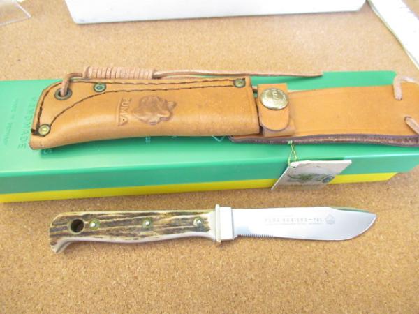 1983 Puma Stag Handle Hunters Pal Fixed Blade Model 6397 1983 Puma Stag Handle Hunters Pal Fixed Blade Model 6397