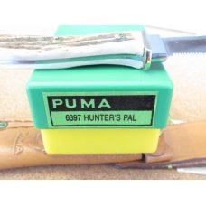 1983 Puma Stag Handle Hunters Pal Fixed Blade Model 6397 1983 Puma Stag Handle Hunters Pal Fixed Blade Model 6397