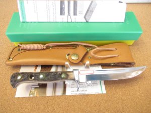 1984 Puma Trail Guide Stag  Handle Fixed Blade  Model # 6382 