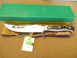 1985 Puma Stag Handle Fixed Blade  Skinner Model 6393