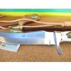 1985 Puma Stag Handle Fixed Blade Skinner Model 6393 1985 Puma Stag Handle Fixed Blade Skinner Model 6393