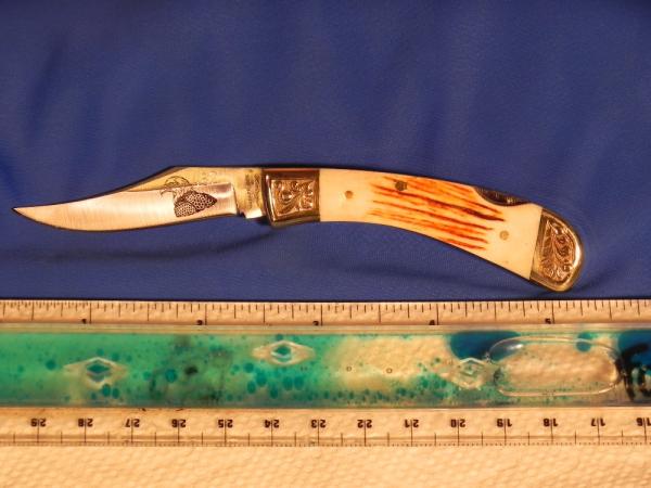 Parker (Japan) IMAI K-542 Lockback Pocket/Hunting Knife w/ a Bald Eagle Blade Etching - NOS Parker (Japan) IMAI K-542 Lockback Pocket/Hunting Knife w/ a Bald Eagle Blade Etching - NOS