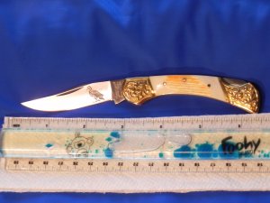 Parker (Japan) IMAI K-74 Lockback Pocket Knife w/ a Duck Blade Etching - NOS