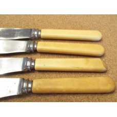 10 Civil War Era Steak & Butter Knives 10 Civil War Era Steak & Butter Knives