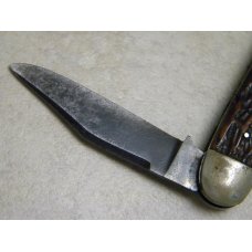 Vintage E.C. Simmons Keen Kutter St. Louis MO Beautiful Bone Punch Blade 3 Backspring Whittler Knife