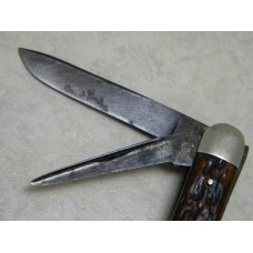 Vintage E.C. Simmons Keen Kutter St. Louis MO Beautiful Bone Punch Blade 3 Backspring Whittler Knife