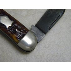 Vintage E.C. Simmons Keen Kutter St. Louis MO Beautiful Bone Punch Blade 3 Backspring Whittler Knife