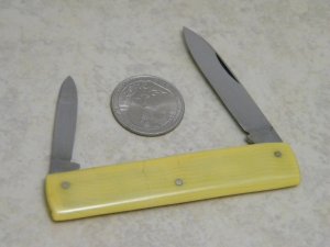 Vintage J.A. Henckels Solingen Germany Genuine Ivory Enclosed Backspring Pen Knife