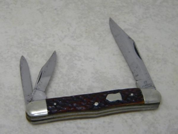 Vintage J.A. Henckels Germany Beautiful Bone Split Backspring Whittler Knife - All Blades Stamped Vintage J.A. Henckels Germany Beautiful Bone Split Backspring Whittler Knife - All Blades Stamped
